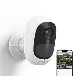 Reolink Caméra Surveillance WiFi sans Fil sur Batterie 1080p, Audio Bidirectionnel et Vision Nocturne, Détection Personne/Véhicule, Time Lapse