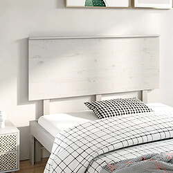 vidaXL Tête de lit Blanc 144x6x82,5 cm Bois massif de pin