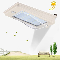 Wewoo LED Avec panneau solaire blanc 3W 25 LEDs SMD2835 270 LM 6500K Lumière Capteur de Mouvement Murale Extérieure avec Solaire, DC 12V