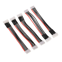 5PCS Silicone JST-XH Balance Cable 22AWG Pour Lipo Lithium Battery 4S (14.8V)