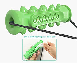 Justgreenbox Chien Molar Bite Chew Toy Corde Pull Interactive avec Ventouse pour Tirer le Nettoyage des Dents à Mâcher, Vert pas cher