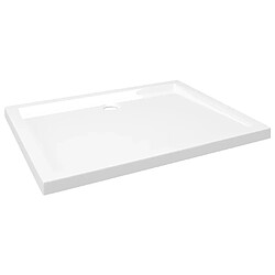 vidaXL Receveur de douche rectangulaire ABS 70x90 cm