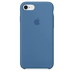 Universal Étui en silicone Apple bleu denim pour iPhone 7 et 8