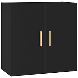 vidaXL Armoire murale Noir 60x30x60 cm Bois d'ingénierie