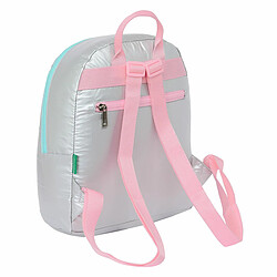 Avis Sac à dos Benetton Silver Mini Rembourré Argenté 25 x 30 x 13 cm