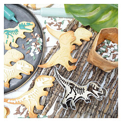 Scrapcooking Kit 5 pâtes à sucre - Dinosaure vert d'eau, blanc, jaune, vert foncé, marron