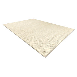 Avis RUGSX Tapis en laine TAHAR 99004B crème - TISSÉ MAIN boucle, uniforme 200x290 cm