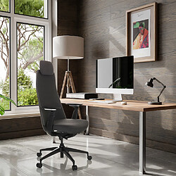 Siège de bureau / Siège pivotant YUCANO Tissu noir hjh OFFICE pas cher