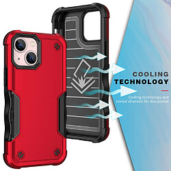 Coque en TPU anti-rayures, flexible rouge pour votre iPhone 13 mini 5.4 pouces