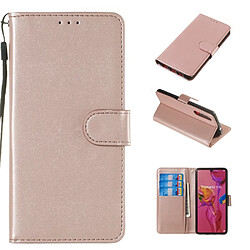 Etui en PU avec support or rose pour votre Huawei P30