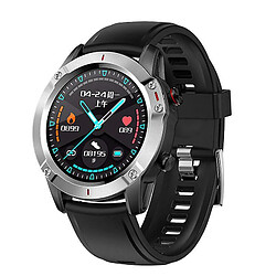 Chrono Chronus Fitness Tracker Smartwatch Tensiomètre, Moniteur de Sommeil Plein Écran Tactile Longue Durée de Vie de la Batterie Rappel de Message Podomètre Montre de Fitness Pour Femmes Hommes Étanche(Argent)