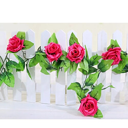 Wewoo Fleurs Artificielles champagne pour décoration de mariage à domicile, Longueur: 2.5 m, Aléatoire Couleurs Simulation de Faux Champagne Rose Ivy Vigne Tentures Guirlandes pas cher