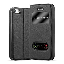 Cadorabo Coque iPhone 5 / 5S / SE 2016 Etui en Noir