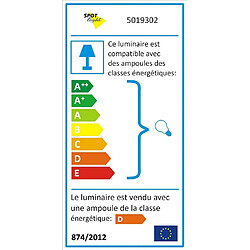 Avis EPIKASA Plafonnier Lea, Blanc, Métal, 12,5x49,5x29,5 cm