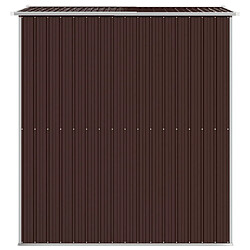 Acheter vidaXL Abri de jardin Marron foncé 192x191x223 cm Acier galvanisé