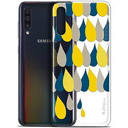 Caseink Coque Pour Samsung Galaxy A50 (6.4 ) [Gel HD Collection Petits Grains ? Design 3 Gouttes de Pluie - Souple - Ultra Fin - Imprimé en France]