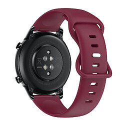 Avizar Bracelet pour Honor Magic Watch 2 42mm Silicone Souple Bordeaux