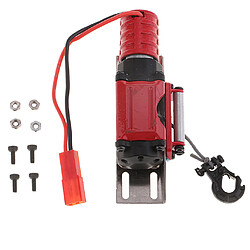 Treuil automatique à câblage acier pour chenille 1/10 RC D90 SCX10 TRX-4 rouge