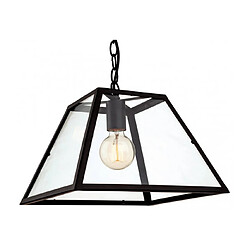 Luminaire Center Suspension 1 ampoule Kew, noir