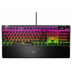 Mgm SteelSeries Apex 7 - Clavier de gaming mécanique - Écran OLED Smart Display - Switchs rouges - Agencement allemand QWERTZ