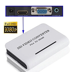 Wewoo Blanc Convertisseur audio vidéo PC / DVD VGA vers HDTV HDMI