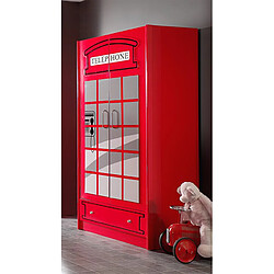 Acheter VIPACK Armoire 2 portes London Car Beds - Rouge