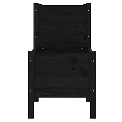 Acheter vidaXL Jardinière Noir 245,5x44x75 cm Bois massif de pin