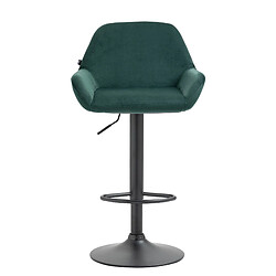 Non Tabouret de bar Braga velours noir