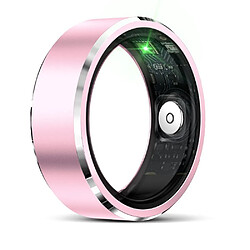 Bague Connectée Taille 10 Argent Suivi Santé Sports Étanche Bluetooth Longue Autonomie Rose YONIS