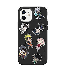 RhinoShield Coque Compatible avec [iPhone 13] SolidSuit - Coque Fine Licence Officielle Naruto avec Technologie Absorption des Chocs - Noir - Chibi Team 7 & 13