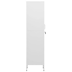 Avis vidaXL Armoire à casiers Blanc 35x46x180 cm Acier