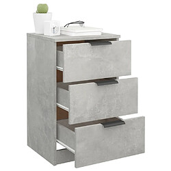 Acheter vidaXL Table de chevet Gris béton 40x36x65 cm