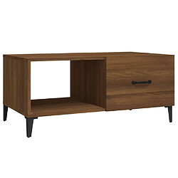 vidaXL Table basse chêne marron 90x50x40 cm bois d'ingénierie