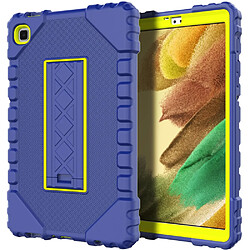 Coque en TPU + silicone avec béquille intégrée bleu marine/chaux pour votre Samsung Galaxy Tab A7 Lite 8.7 pouces T220/T225 (2021)