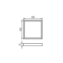 Kanlux Cadre de Fixation Saillie Blanc pour BL ADTR Hauteur 65mm