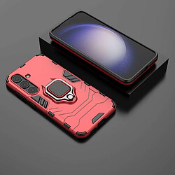 Acheter Htdmobiles Coque pour Samsung Galaxy S24 5G - housse etui rigide anti choc + verre trempe - ROUGE