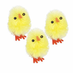 Paris Prix Lot de 12 Poussins Piou Piou 2cm Jaune