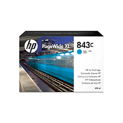 HP 843C 400-ml Cyan PageWide XL Ink Cartridge cartouche d'encre 1 pièce(s) Original