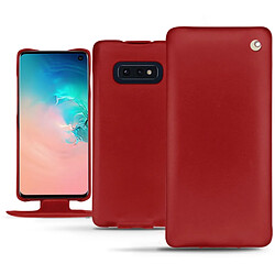 Housse cuir Samsung Galaxy S10E - Rabat vertical - Rouge ( Nappa - Pantone #d50032 ) - NOREVE