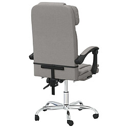 Acheter vidaXL Fauteuil de massage inclinable de bureau Taupe Tissu