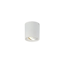 Inspired Projecteur cylindrique réglable monté en surface, 1 lumière GU10, blanc sable