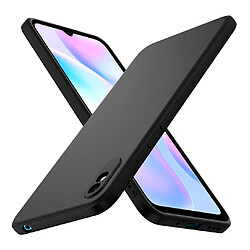 Htdmobiles Coque pour Xiaomi Redmi 9A - housse etui silicone gel fine + film ecran - NOIR