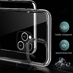 Coque transparente HD pour iPhone 11 Pro Max, arrière en verre 9H résistant aux rayures, cadre en silicone TPU et coque de protection souple absorbant les chocs