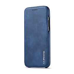 Wewoo Coque Pour iPhone 11 Pro Hon Hon Série Antique Etui en cuir avec fentes cartes & support & portefeuille Bleu