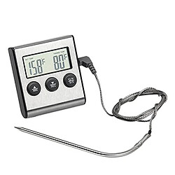 Wewoo Thermomètre numérique Four Cuisine Cuisson Viande BBQ Sonde Minuterie Eau Température de Lait Outils