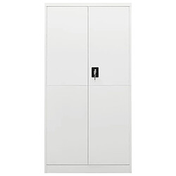 vidaXL Armoire à casiers Blanc 90x40x180 cm Acier