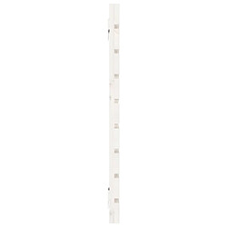 Maison Chic Tête de lit scandinave,Meuble de chambre murale Blanc 146x3x63 cm Bois massif de pin -MN47424 pas cher