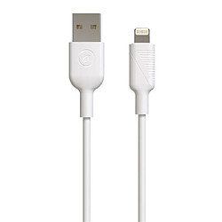 Câble de charge Muvit For Change USB A vers Lightning 1.2m Blanc