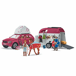 Schleich Horse Club Grand voyage équestre en voiture et remorque