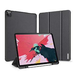 Dux Ducis Etui en PU + TPU triple avec porte-stylet noir pour votre Apple iPad Pro 12.9 (2020)